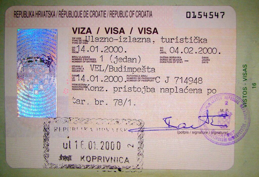 Stay in Croatia non Schengen