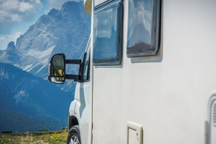 How can I keep my caravan dry during the winter