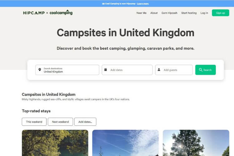 Online Sites for Booking Campsites